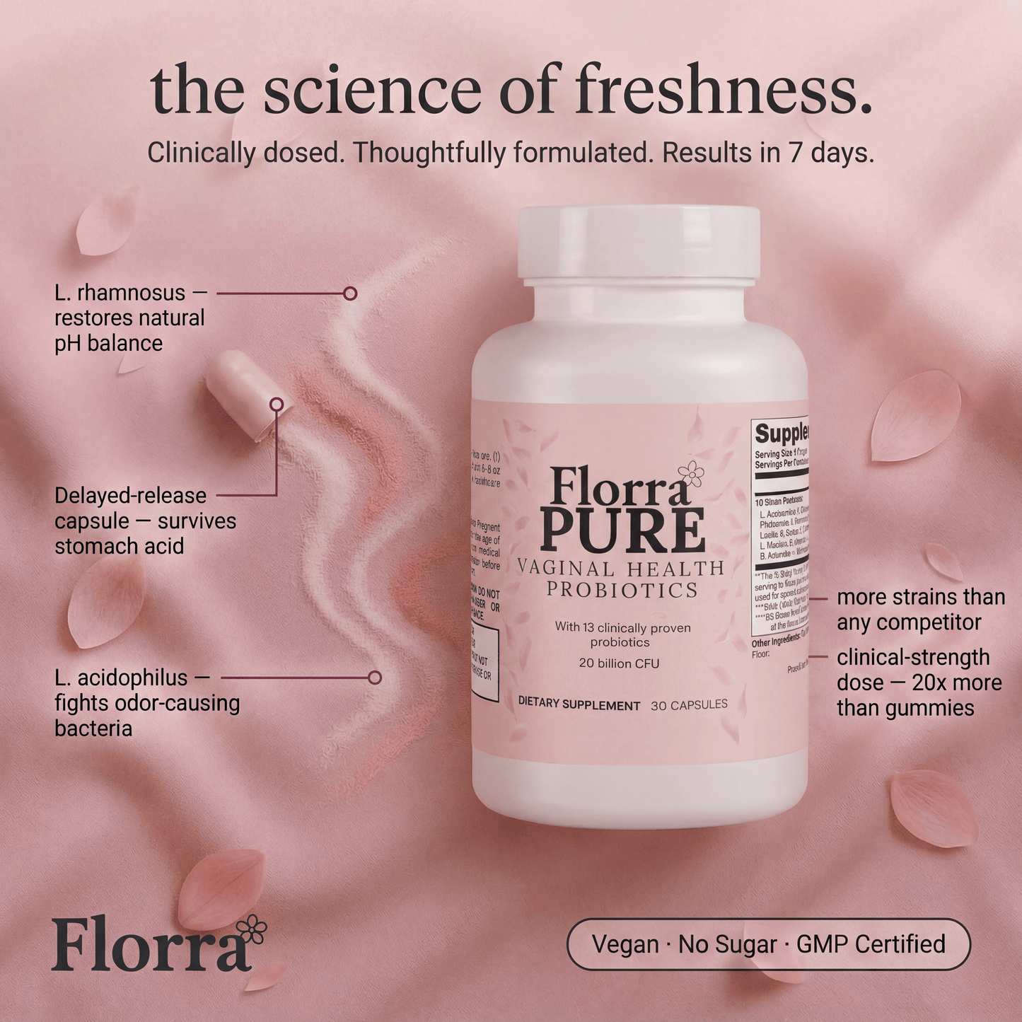 Florra Pure Vaginal Probiotic